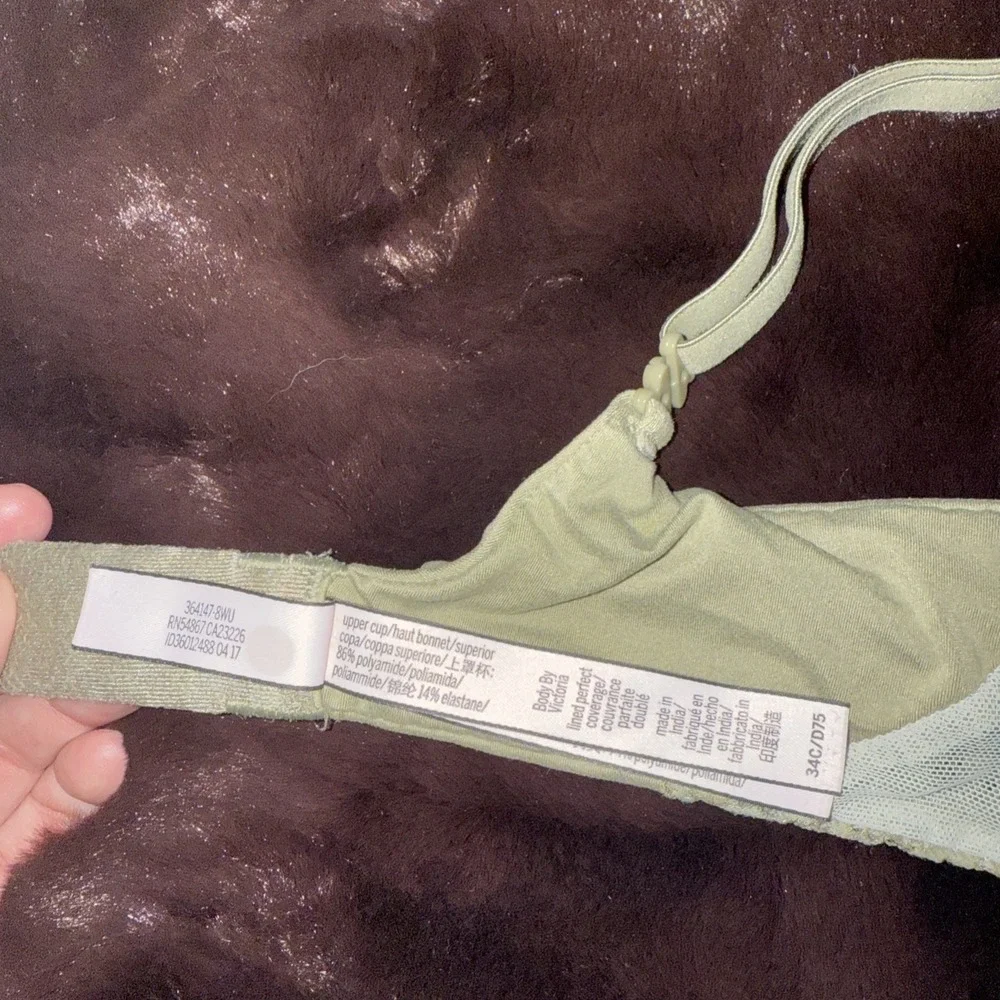 Victorias‎ Secret Olive Green Lace Bra 34c